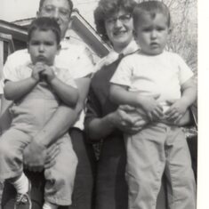 Jeanne, Ab, Ed and Al, Van Nuys, CA March 1963