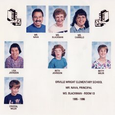 Jeanne's special education class Modesto 1996
