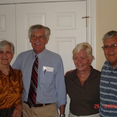 With her two brother's, Bill and Bob, and Darlene Virene (Bob's wife)