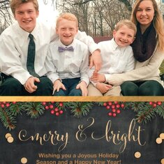 Meixner family Christmas card 2016