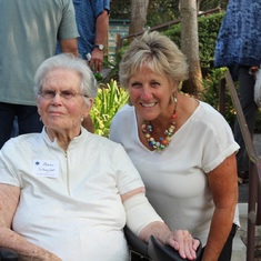 Jean with Nancy Adams, Laguna Blanca School Class of 1968 Reunion, August 2018