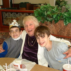 Matthew, Mom, and Travis at Burger King in Port (2)