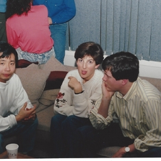 Circa Christmas 1988 Alvin, Marg & Jeff Brock at the Lawrence's