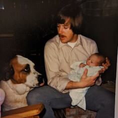 Dad, Tanya and new born Traci, 1980 