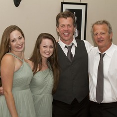 Jeff with Dave, Caitlyn and Carlye at wedding