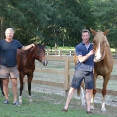 Jeff and Dave horses1