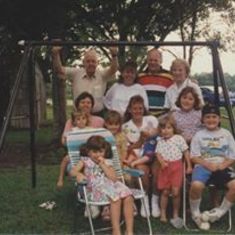 Motes family reunion in Metter, GA.  Grandpa Motes and the Boswell gang.