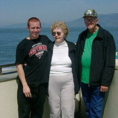 Grandma and Grandpa visit in April 2009