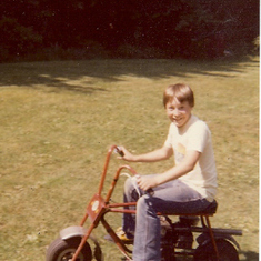 Jeff and his mini-bike