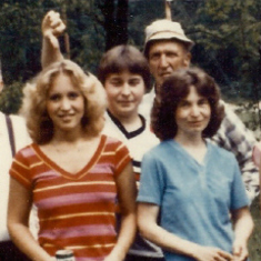 Memorial Day 1982 Clowning around for the family picture
