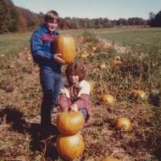 Halloween pumpkins from the garden 1982