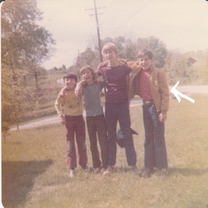 1974-1975 Jeff with brother Jerry and two cousins