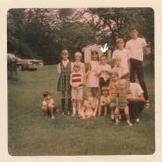 July 23, 1969 Jeff and most of his Reeves cousins 