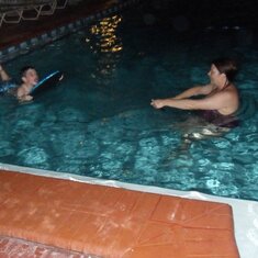 Jenna and Jake Swimming