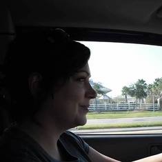 Jenna Driving to Disney 2010