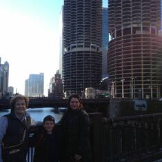 Jenna, Jake, and Grandma in Chicago
