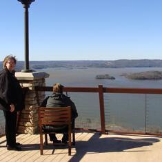 Jennie and her sister Ruth in Huntsville, AL.  Taking in the lovely views.