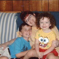 Aunt Jennibee with Conor and Emma 2003