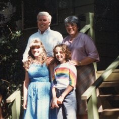 Mom, Dad, Jen and Em 1982