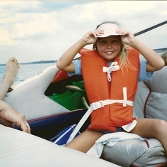 Jennie and boating