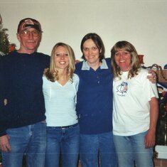 Art, Amber, Kay and Carrie Christmas 2001