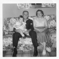 Ann, Ron and Grandma Esther 1955ish