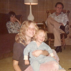 Kay in back, Dad, Chris and Artie 1976