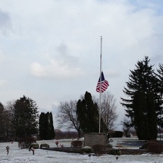 49 U.S. Flag at Half-mast