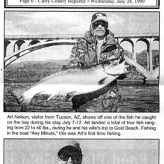 Kay and Art newspaper clipping cropped