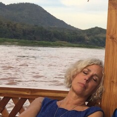 Jennifer on the MeKong River 2017