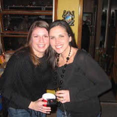 Corrie & Jen - We were at Katie & Ryan's house for their annual Polar Bear Plundge!