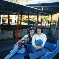 Jenny and Minnie at Disneyland, January 1996