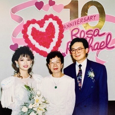 Rosa & Raphael's 10th wedding anniversary’s Renewal of Vows in Toronto ~ 1991