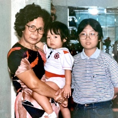 With Tiffany & nephew Timothy Lam 林青龍
