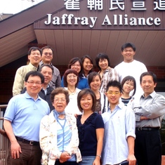 In front of Toronto Jaffray Chinese Alliance Church 多倫多翟輔民宣道會
