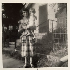 Jerelyn with her mother, Moleta, most likely taken in Hutchinson, KS.