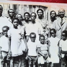 Papa & Mama, Mrs. Asamoah and their 'combined children' :)