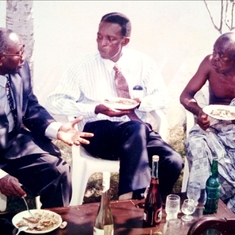 Papa with Late Rev. Asamoah & Togbe Adza Addo VII