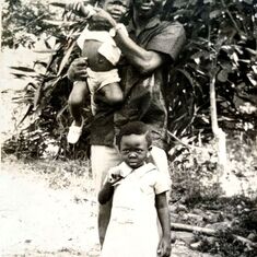1972 Papa with Seloame & Edem