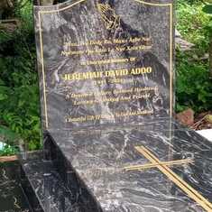 Tombstone - unveiled at Wegbe-Kpalime on Saturday 14th May, 2022. All praise and thanks to God.