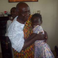 Togbe JD with granddaughter Seyram 