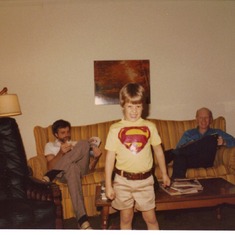 1970s - Bruce and Jeremy with uncle Russ Whitesell