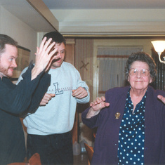 2005 or before - Sean, Jeremy and Grandma Burke