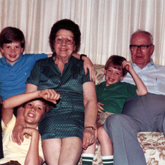 May 1984, Sean, Jeremy, Grandma, Matt & Grandpa Burke