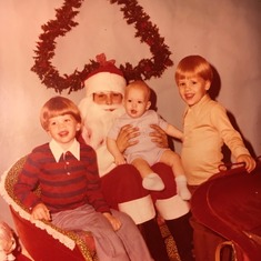 Merry Christmas! December 1976 - Sean, Santa, Matt, and Jeremy.