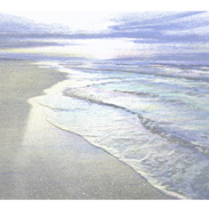 Painting of Navarre Beach by Emery Clark Jeremy cherished & hung in his home. He loved the beach!