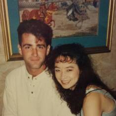 one day before we got married 8/19/1995