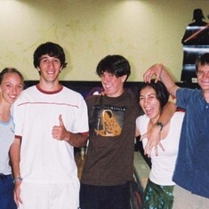 Bowling senior year of high school with the Fuzz, the Dude, and the Cheese.