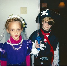 Pirate Jeremy at Halloween in 1992