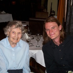 Jeremy with Aunt Hazel, 2008